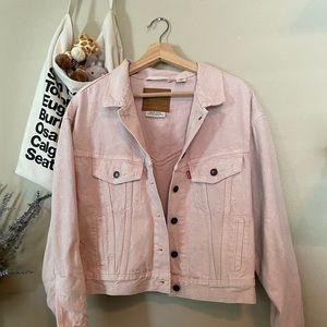 Levi’s Pink Trucker Denim Jacket